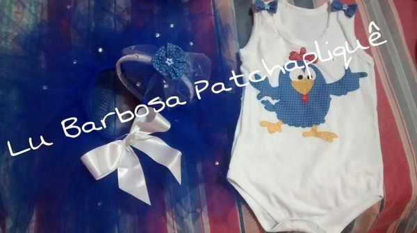 Kit tutu Personalizado Galinha Pintadinha